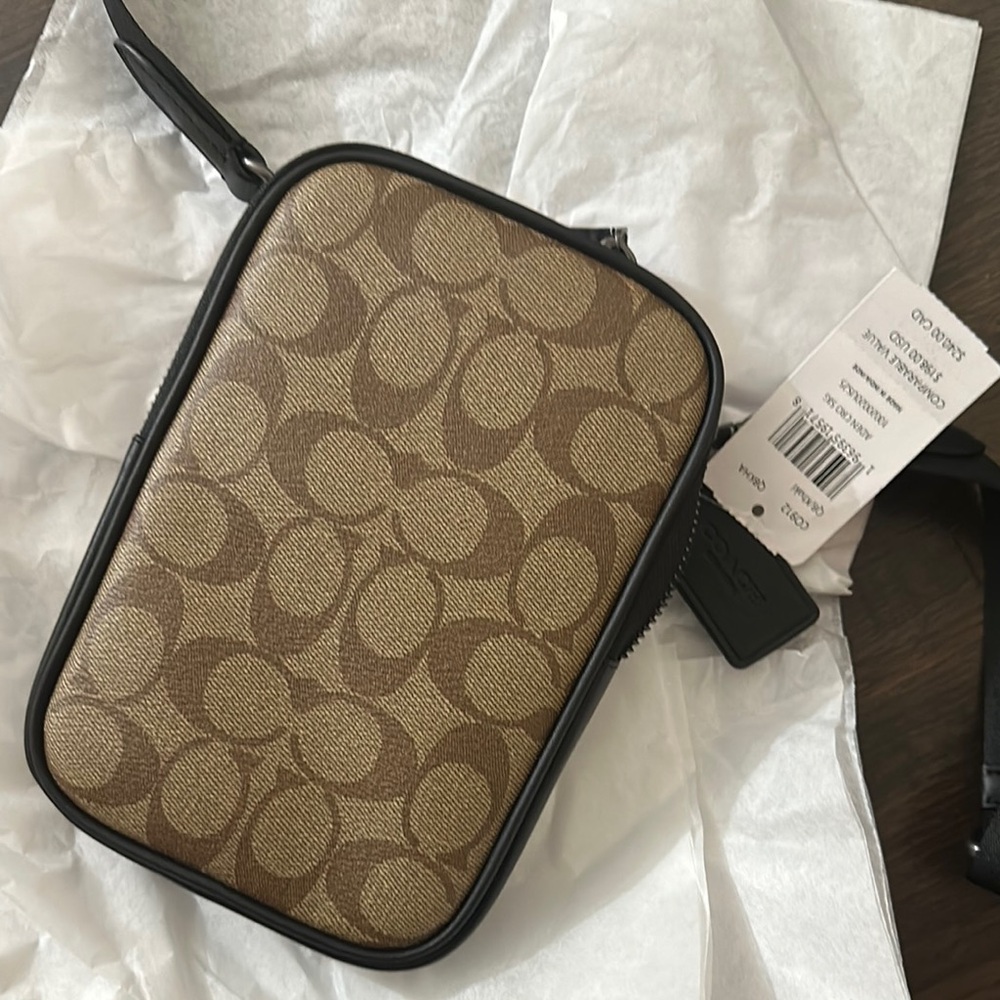 Coach Signature Brown Crossbody